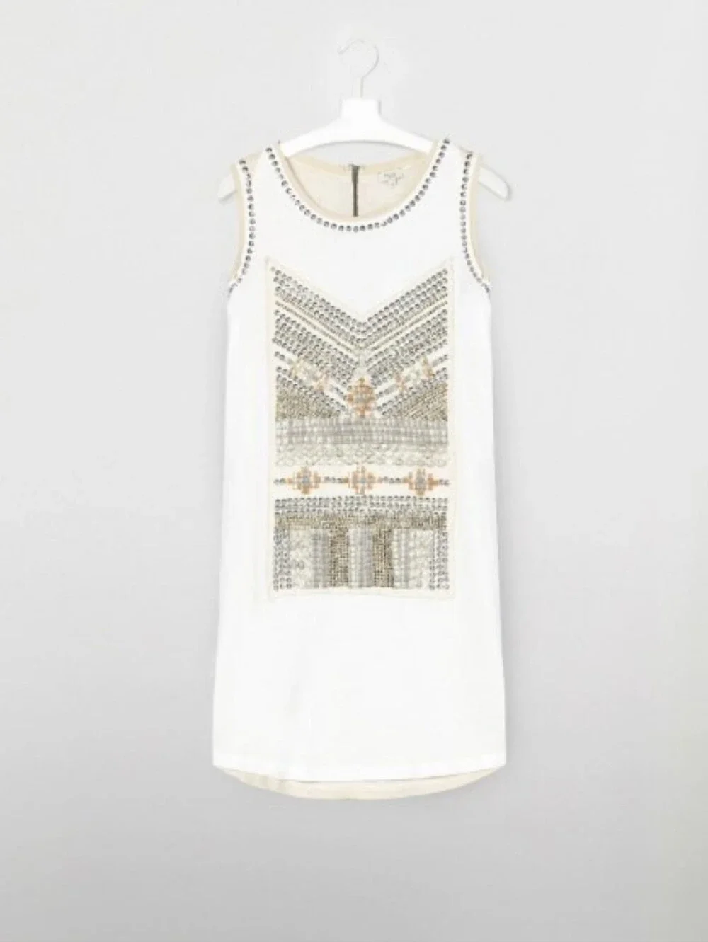 Hoss Intropia Studded Embroidered Tank Dress‎